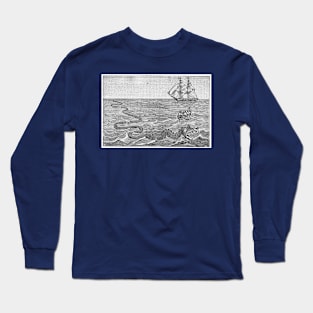 Old Timey Sea Monster Long Sleeve T-Shirt